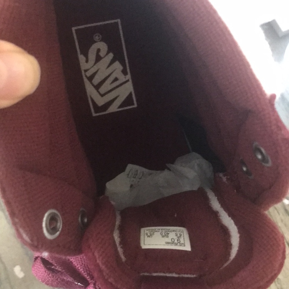 Vans Burgundy Suede Filmore shoes 9.0 - Picture 3 of 4